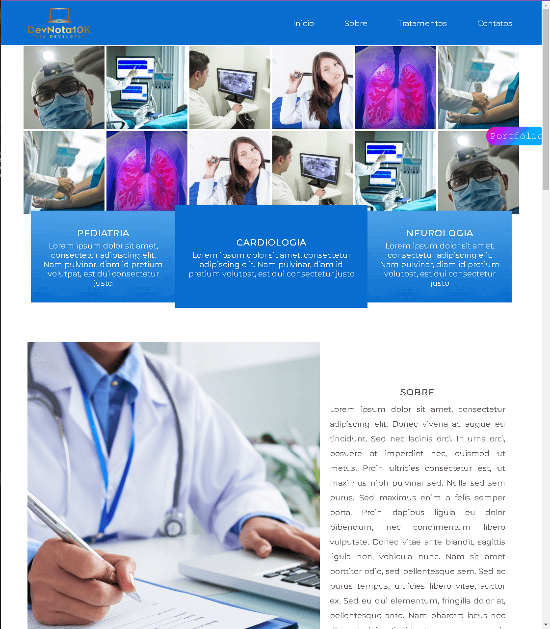  Galeria de imagens médicos e pacientes